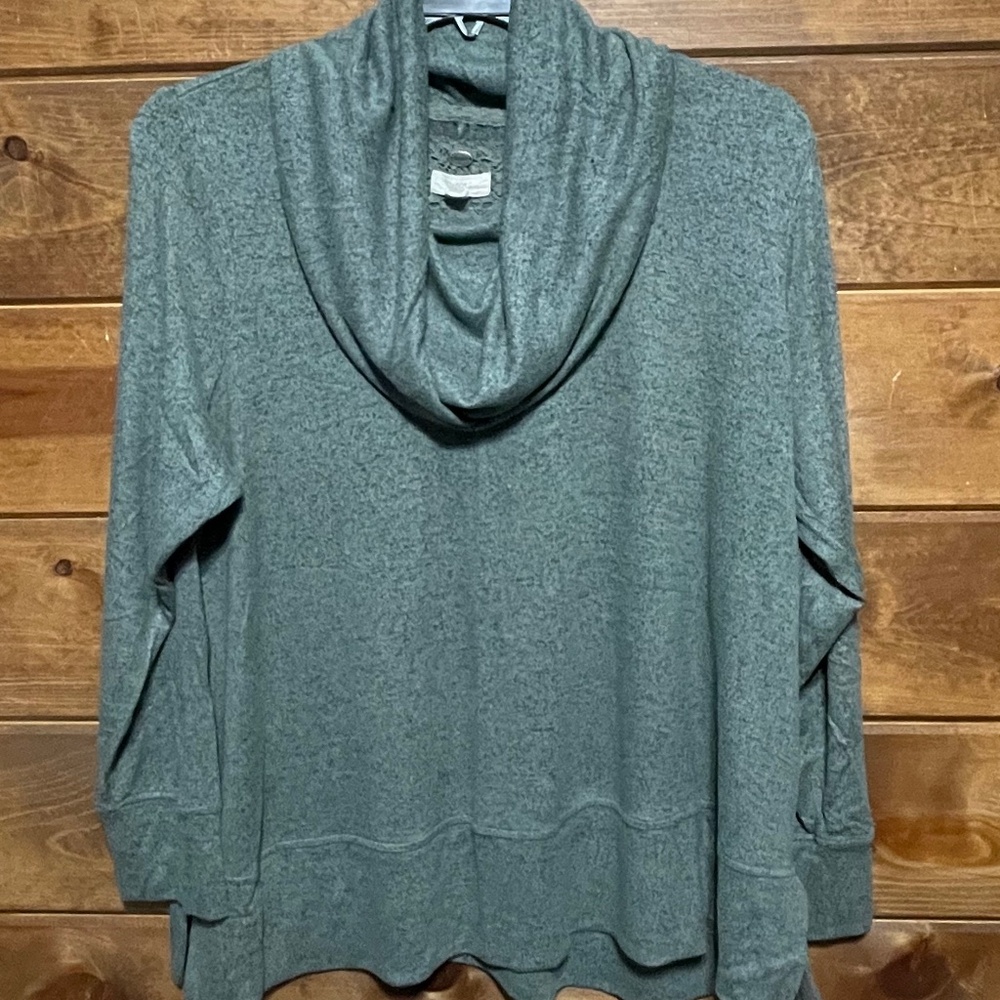 Lightweight cowl neck sweater